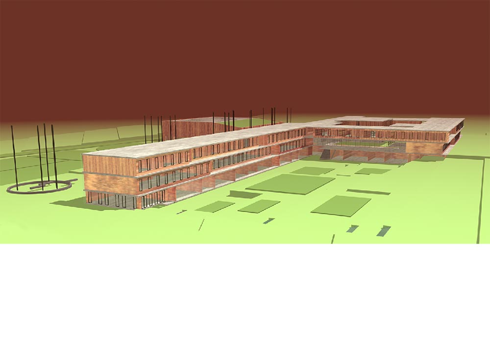 Entwurf für ein Schulzentrum