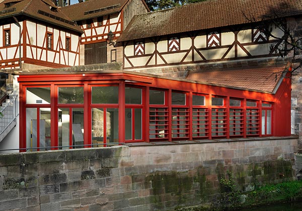 Foto Hauptsitz Kreisjugendring Nürnberg an der Stadtmauer 