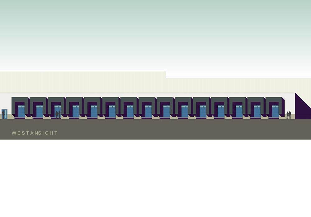 Entwurf, Rendering Kühlhalle 