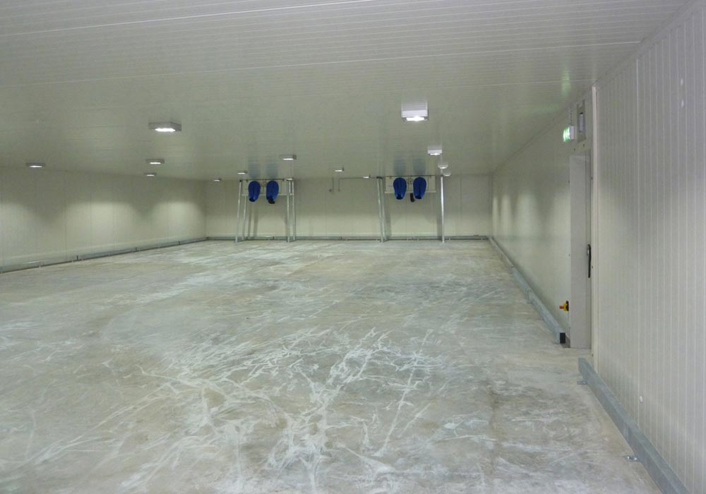 Foto eines Kühllagers, innen