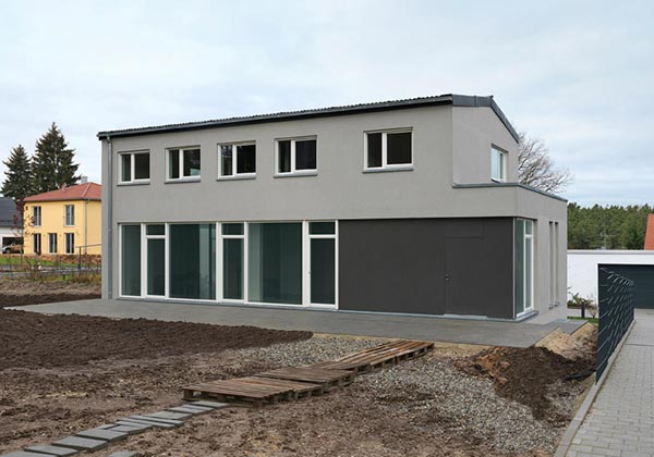 Foto eines Einfamilienhauses 