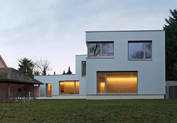 Foto eines Einfamilienhauses 