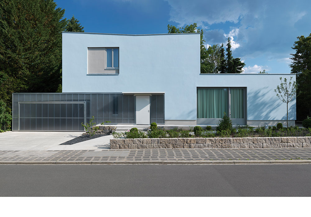 Foto eines Einfamilienhauses