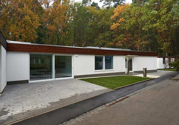 Foto eines Einfamilienhauses 