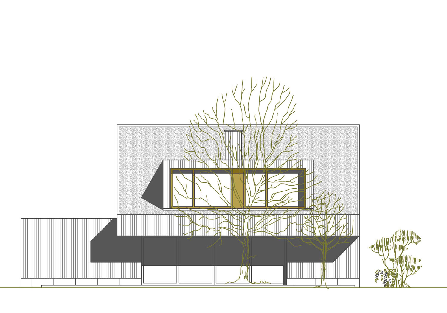 Foto eines Einfamilienhauses 