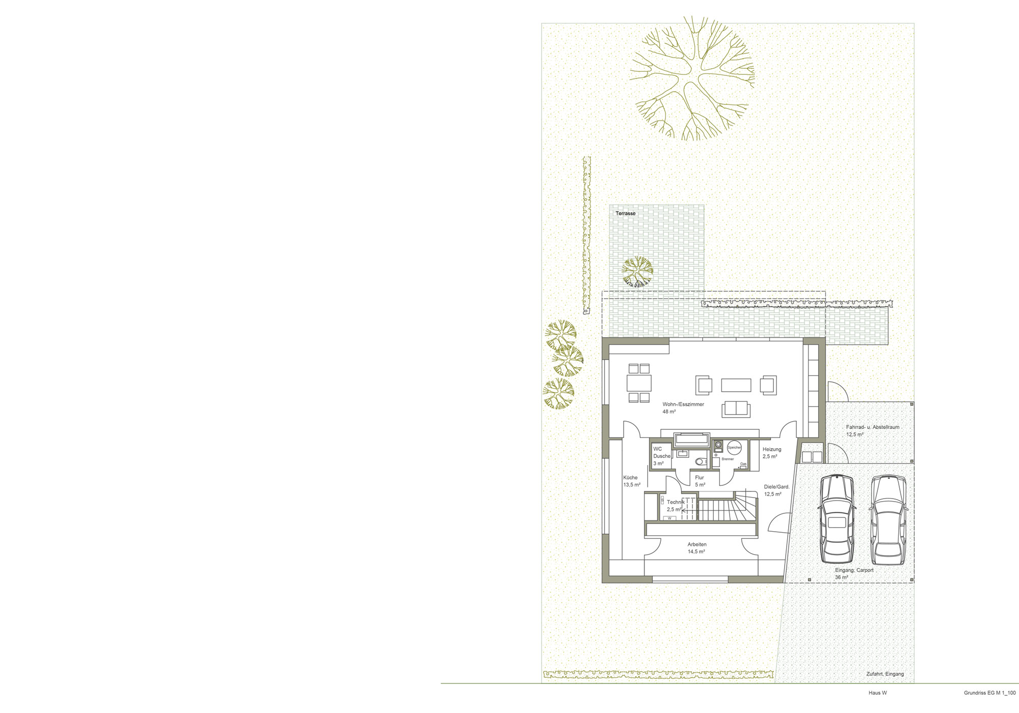 Foto eines Einfamilienhauses