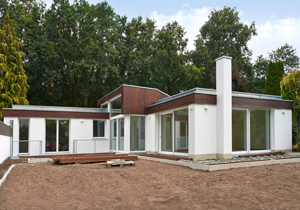 Foto eines Einfamilienhauses 