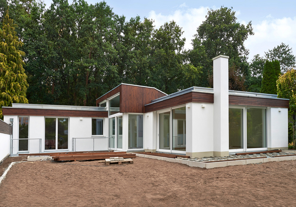 Foto eines Einfamilienhauses