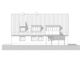 Architekturplan für ein Einfamilienhaus 