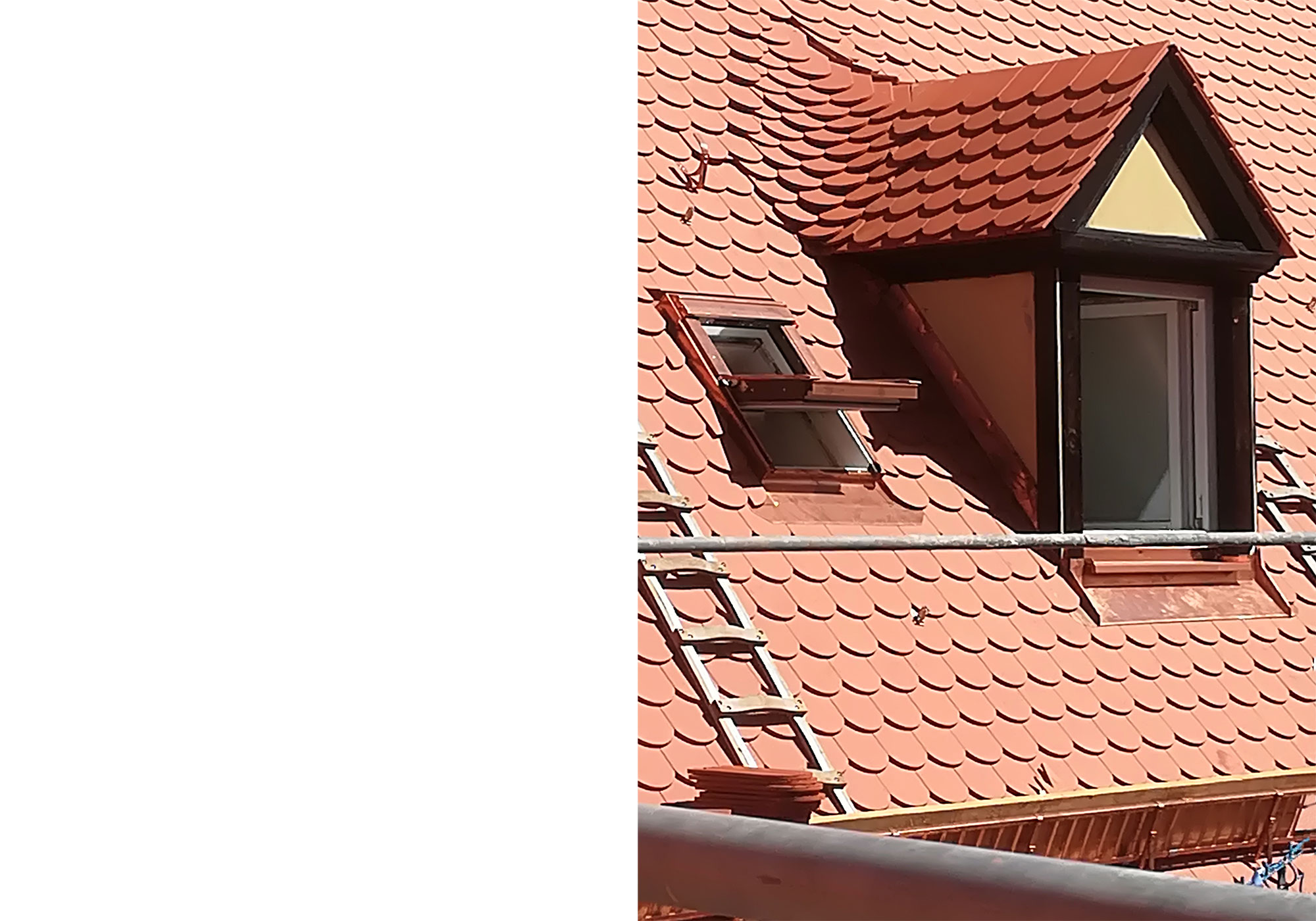 Detailaufnahme eines Dachfensters