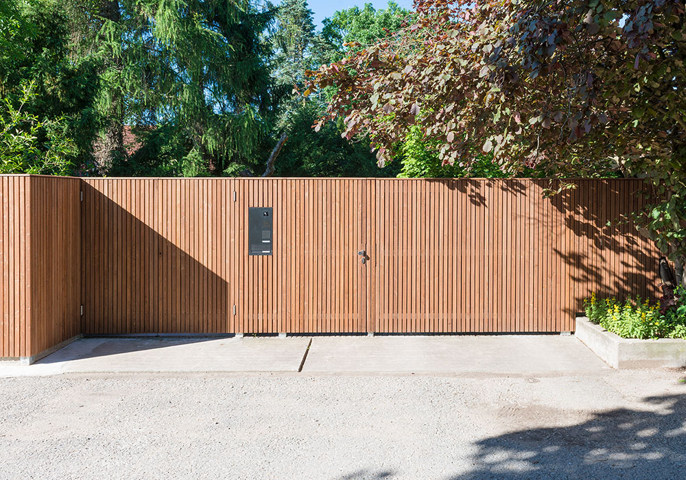 Foto eines Gartentores aus Holz 