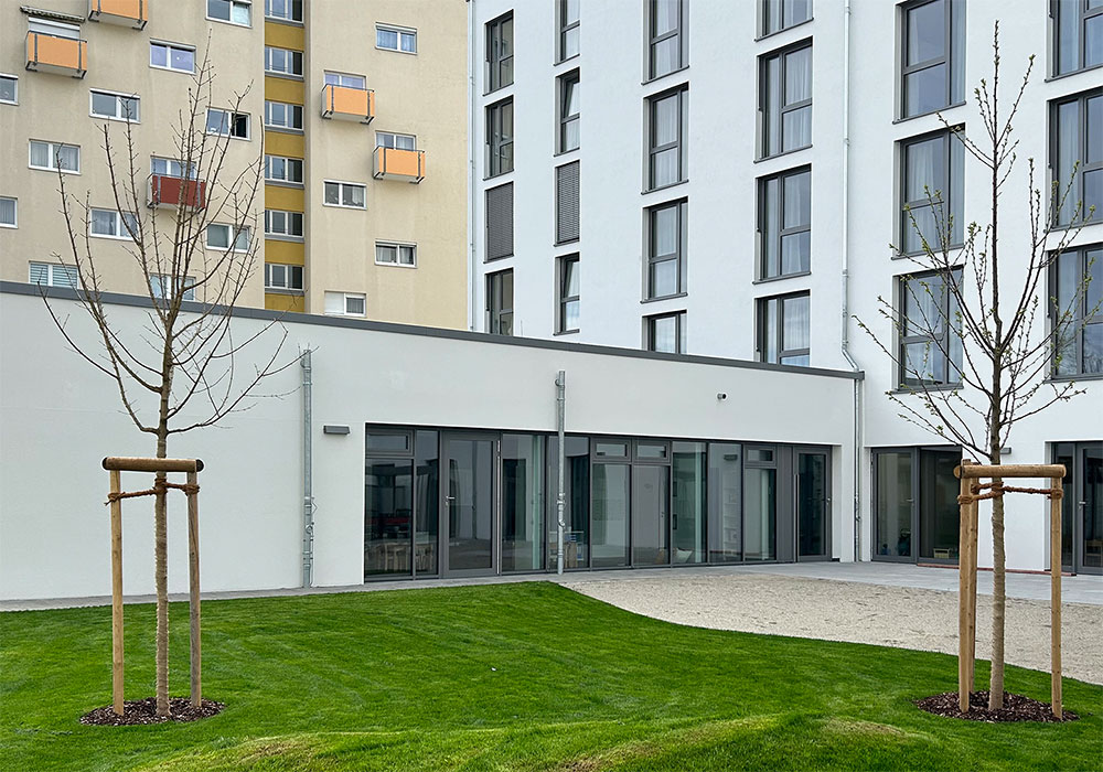 Foto einer Kindertagesstätte in Ingolstadt von außen 