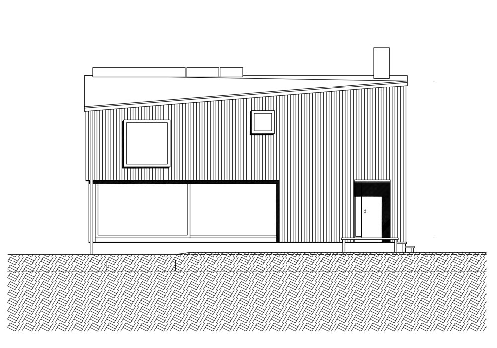 Architekturzeichnung/Plan für ein Einfamilienhaus 