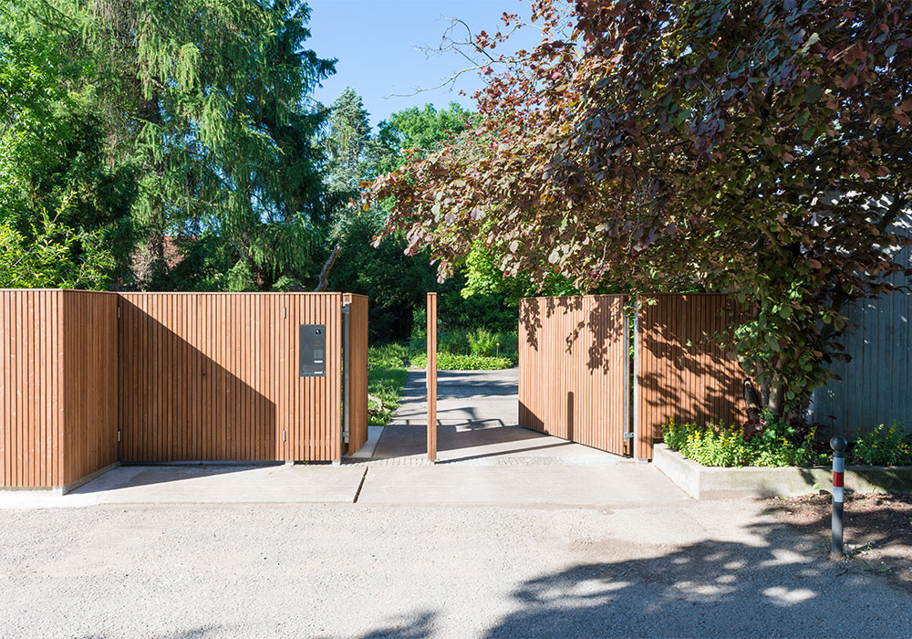 Foto eines Gartentores aus Holz